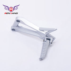 Reposapiés Inferiores para Motocicleta <span class=keywords><strong>Renhang</strong></span> de Alta Calidad, Fundición a Presión ADC12 Plateada, Pintados con Pintura en Aerosol, para Sistema de Carrocería de Motocicletas Loncin, 1 Año de Garantía - Product Image 1