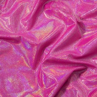 Tissu holographique Mystique Or Radiant extensible dans les 4 sens à effet irisé pour vêtements de performance de gymnastique et tissus de jupes de danse