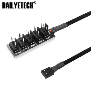Bộ Chia Trục CPU Quạt Molex TX4 4 Chân 4 Chân 40Cm 1 Đến 5 Bộ Điều Khiển Bộ Chuyển Đổi Cáp Mở Rộng Bộ Làm Mát Chasis Vỏ Máy Tính - Product Image 1