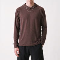 Sweat-shirt à capuche de course de haute qualité, vente en gros directe d'usine, nouvelle collection automne, séchage rapide, évacuation de l'humidité pour les sports de plein air