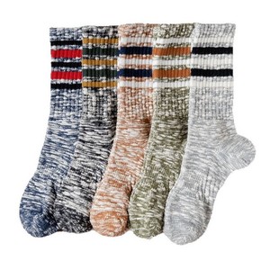 Men's Thick Cotton Crew <b>Socks</b> Striped High Waist Autumn <b>Winter</b> Warm Casual <b>Socks</b> - Product Image 5