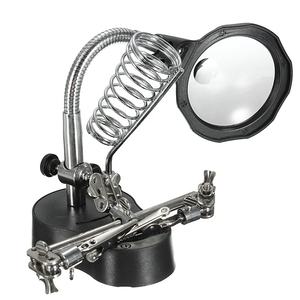 Loupe de soudage avec 5 LED, clip auxiliaire, loupe grossissante 3 en 1, support de <span class=keywords><strong>fer</strong></span> à <span class=keywords><strong>souder</strong></span> manuel, station de soudage - Product Image 6