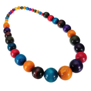 Moda <span class=keywords><strong>Perline</strong></span> <span class=keywords><strong>Colorate</strong></span> Chokers Collana Dei Monili Africano Dichiarazione di Collane di <span class=keywords><strong>Perline</strong></span> di Legno Collana Lunga Delle Donne - Product Image 1