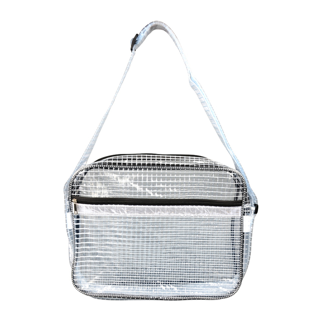 17 Inch ESD Anti-static clear Pvc Shoulder Bag Cleanroom Engineer Tool Bag for Engineer Put Computer Tool Working