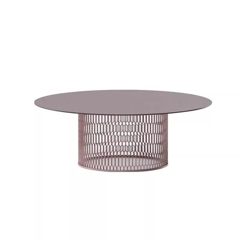 Table ronde (surface en dalle de pierre 120_H75)