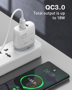Adaptateur mural intelligent pour téléphone portable LDNIO Q229, plusieurs ports 5V 3A, charge rapide 3.0, <span class=keywords><strong>USB</strong></span> C 20W, charge rapide <span class=keywords><strong>multi</strong></span>-ports <span class=keywords><strong>USB</strong></span> PD - Product Image 4