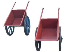 चीन कारखाने निर्माण स्थलों के लिए औद्योगिक इस्पात लौह भारी शुल्क 2-पहिया संलग्न हाथ ट्रॉली - Product Image 6