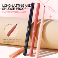Crayon eyeliner minceur naturel, extrêmement fin et lisse, résistant à l'eau et à la transpiration, avec logo personnalisé ODM MINSHZEE