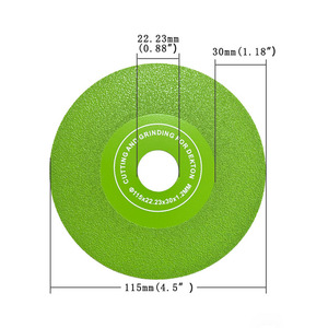 Disque de coupe en <span class=keywords><strong>verre</strong></span> 115 mm/4,5 po, lame de scie pour meuleuse d'angle, bricolage, OEM, disque de coupe pour carreaux de céramique - Product Image 6