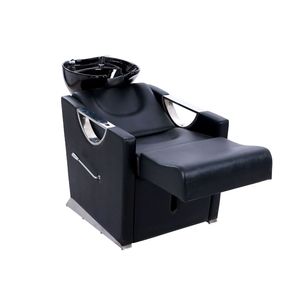 Luxury Portable Shampoo <b>Bed</b> for Barbershops and Salons Modern Design with Ceramic Basin for Hair Washing and Backwash Services - Product Image 5
