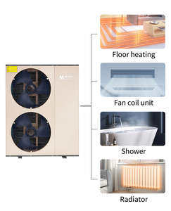 Pompe à chaleur air-eau EVI A+++ 18KW pour chauffage et refroidissement extérieur d'hôtel, R32 -25°C, avec boîtier en acier inoxydable, pompes à chaleur EVI -25 - Product Image 3