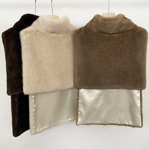 OFTBUY 2025 Brand Fashion Gilet in Ecopelliccia <span class=keywords><strong>di</strong></span> Zibellino Crop Top Autunno Inverno a Collo Alto Canotte in <span class=keywords><strong>Visone</strong></span> Ecologico Giacca Cappotto Senza Maniche - Product Image 6