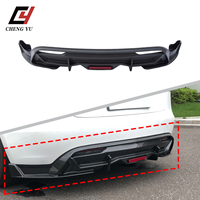 Diffuseur arrière avec LED pour Tesla Model 3 Highland 2024-2026, vente en gros d'usine, kit carrosserie ABS noir brillant aspect carbone, produit très demandé