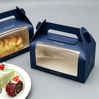 Emballage pour desserts, impression de logo personnalisé, boîte à pâtisserie, boîte pliante en carton, boîte cadeau pour la Hanouka, boîte cadeau pour les fêtes, écologique, recyclable