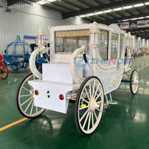 2026 Meilleures ventes Prix de gros Personnalisé Chariot royal électrique d'extérieur, Chariot sans chevaux électrique, Chariots utilitaires pour chevaux - Product Image 5