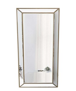 Luxury Wooden Beads <strong>Long</strong> Salon <strong>Wall</strong> <strong>Mirror</strong> Floor <strong>Mirror</strong> Dressing <strong>Mirror</strong> for Home Hotel Furniture - Product Image 2