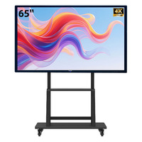 Pantalla Interactiva Inteligente 4K Android de 65, 75, 86 y 98 Pulgadas, Panel Plano IPS con Sistema Operativo Dual, para Enseñanza y Salas de Reuniones, Gran Venta