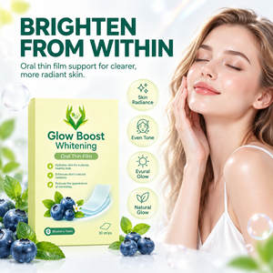 Film buccal éclaircissant Private Label Glow Boost à l'extrait de myrtille pour une peau éclatante – Bandes buccales Glow Boost - Product Image 6