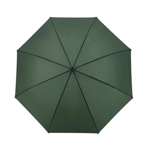 Parapluie droit manuel vert foncé personnalisé avec motif <span class=keywords><strong>Aigle</strong></span>, résistant au vent, avec poignée en J noire, idéal pour la publicité - Product Image 4