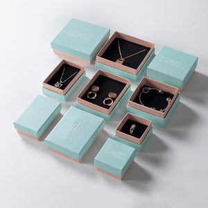 Wholesale Price Ring Earrings Necklace Cardboard Gift Set Packaging Boxes Luxury Jewelry Small Paper Box - Product Image 3