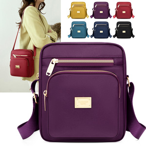 Women's Crossbody Bag Oxford Cloth Water Resistant Vertical Square Zipper Closure Everyday Use - Product Image 1
