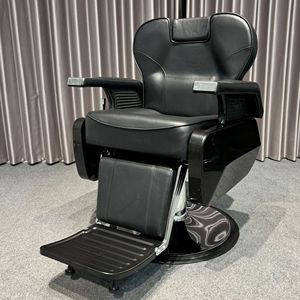 Sillón de <span class=keywords><strong>Barber</strong></span>ía Profesional Antiguo, Equipo de Salón Vintage, Silla de Estilismo Reclinable Hidráulica de Alta Resistencia para <span class=keywords><strong>Barber</strong></span>ía - Product Image 2