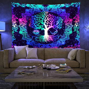 Tapiz de Mandala indio XinLan, tapiz colgante de pared, tapiz psicodélico gitano bohemio, tapiz de <span class=keywords><strong>brujería</strong></span> - Product Image 5
