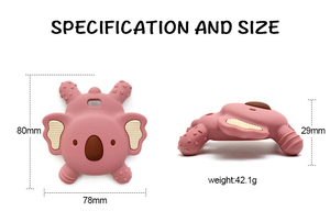 Venta al por mayor de productos de juguete de silicona para bebés de grado alimenticio de silicona masticar juguetes de dentición para bebés de animales mordedores para bebés Bpa libre de estilo de dibujos animados <span class=keywords><strong>Set</strong></span> - Product Image 2