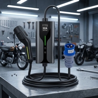 Chargeur EV portable intelligent pratique avec charge réglable, protection à 8 niveaux et écran couleur
