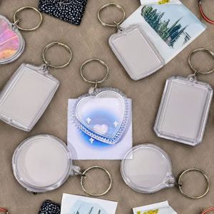 Transparent <b>Plastic</b> Replaceable Photo Acrylic Keychain Customizable <b>Picture</b> <b>Frame</b> Fashionable Memorial Keepsakes Wedding Favors - Product Image 4