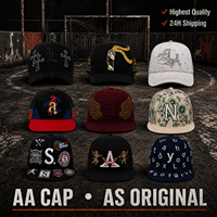 Casquettes de baseball 6 panneaux 5A personnalisées en coton pour l'été – Casquettes Snapback originales avec logo complet pour fournisseurs