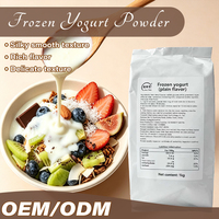 Poudre de yaourt glacé OEM certifiée Halal, saveur agréable, longue durée de conservation, fabrication chinoise, prise en charge OEM pour cafétérias et magasins de boissons