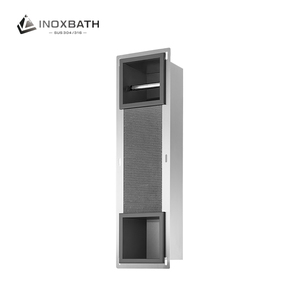 Niche <span class=keywords><strong>de</strong></span> douche murale encastrée, organisateur <span class=keywords><strong>de</strong></span> rangement, accessoire <span class=keywords><strong>de</strong></span> <span class=keywords><strong>salle</strong></span> <span class=keywords><strong>de</strong></span> <span class=keywords><strong>bain</strong></span> en acier inoxydable 304, étagère <span class=keywords><strong>de</strong></span> douche - Product Image 3