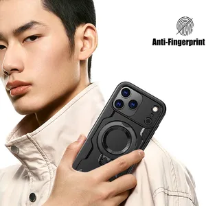 Coques de téléphone antichoc en silicone magnétique pour 17/16/15/14/<span class=keywords><strong>13</strong></span>/12/11 <span class=keywords><strong>Pro</strong></span> Max Plus avec support anneau - Product Image 5