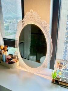 Vendita calda moderna creativa fari decorativi corona magica specchio per il trucco fata velo per la casa riparazione decorazione per la casa specchio - Product Image 3