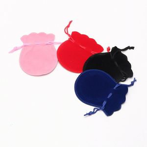Bolsa de Terciopelo Personalizada de Moda, Bolsa con Cordón, Bolsas de Embalaje para Joyería, Bolsa de Regalo para Boda/Navidad - Product Image 4