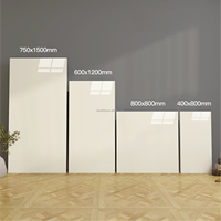Carreaux de sol, carreaux muraux de cuisine, marbre pleine masse brillant crème ivoire Foshan, revêtement mural moderne pour intérieur et extérieur de salon