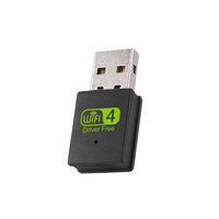 Adaptador WiFi USB Compacto para Oficina en Casa, 300Mbps, Sin Controladores, Plug and Play, Tarjeta de Red Inalámbrica para Laptop y Escritorio