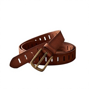 Cinturón Casual de Cuero Ecológico para Hombre con Hebilla de Pin, Estilo Fiesta con Impresión Personalizada, Elegante, de Acero Transpirable, Cómodo y Sólido Cuadrado - Product Image 1