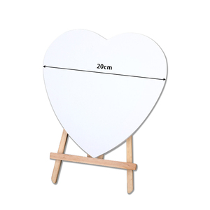 Peinture en forme de cœur d'artiste personnalisée, panneaux de <span class=keywords><strong>toile</strong></span> d'art mural, <span class=keywords><strong>toile</strong></span> de peinture étirée vierge - Product Image 1