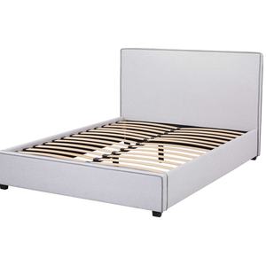 Couvre-chef en tissu <span class=keywords><strong>gris</strong></span> clair, mobilier de chambre à coucher de luxe de haute qualité, <span class=keywords><strong>lit</strong></span> double moderne dernière mode - Product Image 2
