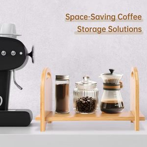 Solid wood <b>desktop</b> bookshelf, storage rack, decorative rack, kitchen spice and condiment holder, book and magazine display rack - Product Image 5