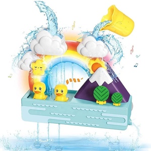 Samtoy Bộ Bắn Nước Tương Tác Đồ Chơi Tắm Cho Bé Đồ Chơi Bồn Tắm Hình Vịt Cầu Vồng Hoạt Hình Kèm Hộp Quà Tặng - Product Image 1