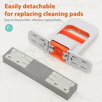 Serpillère portable pliable mini auto-essoreuse avec manche télescopique moderne pour le nettoyage des bureaux, cuisines et salles de bain