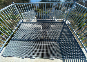 <span class=keywords><strong>Couvercle</strong></span> de vidange Storm Caillebotis en acier dentelé pour fossé Gully Sump Pit Grate Cover - Product Image 2