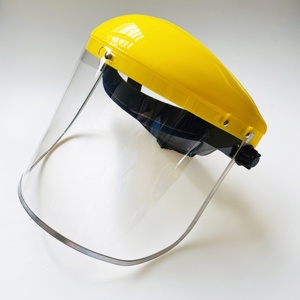 Polycarbonate trong suốt khuôn mặt lá chắn với nhôm ràng buộc vượt qua CE EN166 ansiz87 bảo vệ Visor thay thế - Product Image 6