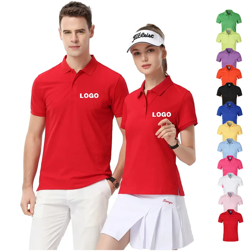 Di alta qualità personalizzato ricamato stampato pianura cotone Golf Logo personalizzato Polo in bianco magliette da uomo camisas