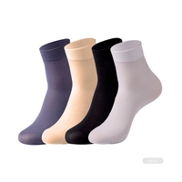 Chaussettes en nylon jetables RJ-L0054 à usage unique Chaussettes mi-mollet transparentes à usage unique Chaussettes pour chaussures