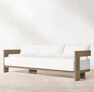 High Quality Modern Outdoor Garden Courtyard Solid Teak Wood <b>Rattan</b> Patio Furniture for Hotels Beaches Living/Dining Areas - Product Image 4