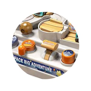 Nuevo diseño Space City Rail Car Set Kids Game Hand Play Table Track Toys Early Educational Space Adventure Toy para niños - Product Image 2